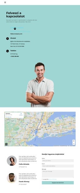 Kapcsolatfelvételi Oldal