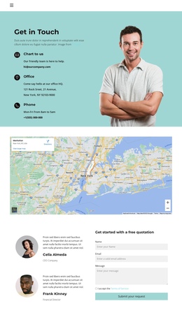 Search In Your City - Drag & Вrop One Page Template
