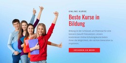 Fantastisches Website-Design Für Schulbildungsportal