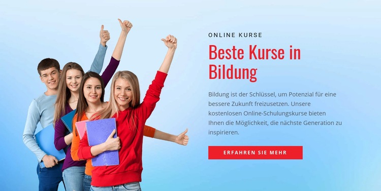 Schulbildungsportal Website design