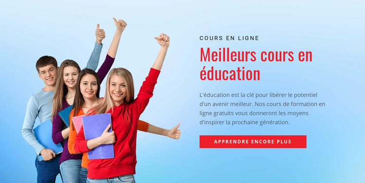 Portail de l'éducation scolaire Modèle HTML