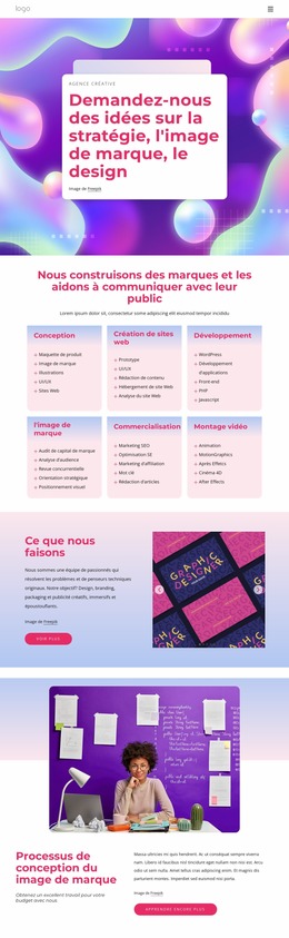 Studio De Branding, Stratégie Et Design Multidisciplinaire - Modèle De Site Web Joomla