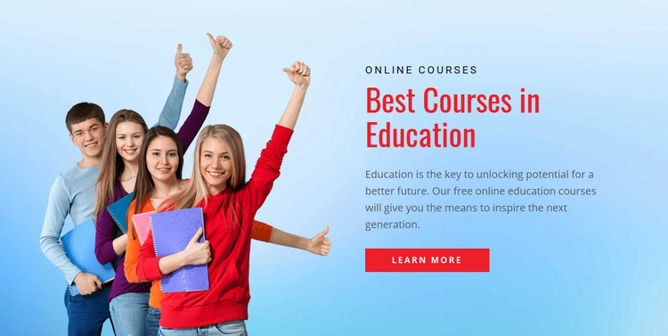 School education portal Homepage Design