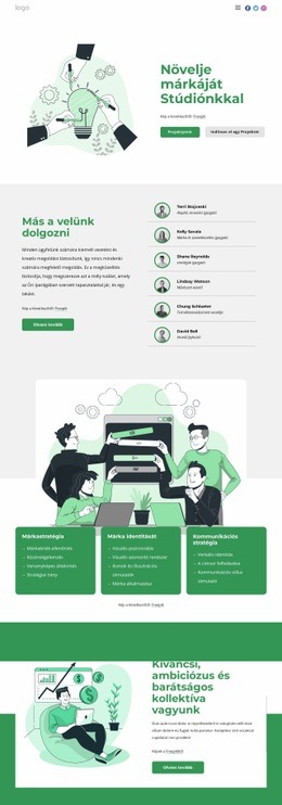 Növelje Márkáját Stúdiónkkal - Többcélú Webdesign