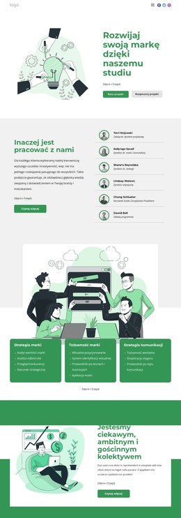 Rozwijaj Swoją Markę Dzięki Naszemu Studiu Szablon HTML