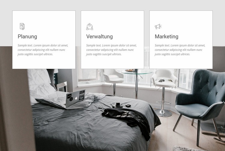 Planung, Verwaltung, Marketing HTML Website Builder