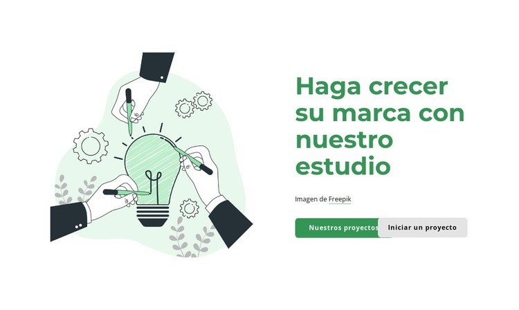 Construyamos algo grandioso Plantillas de creación de sitios web