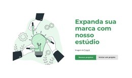 Vamos Construir Algo Ótimo - Modelo Profissional Personalizável De Uma Página