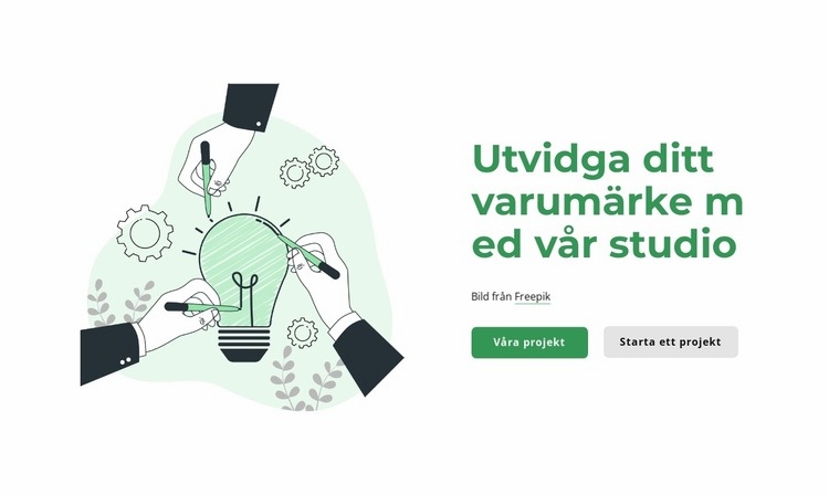 Låt oss bygga något stort Hemsidedesign