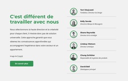 Il Est Temps De Rencontrer Notre Équipe : Modèle De Site Web Simple