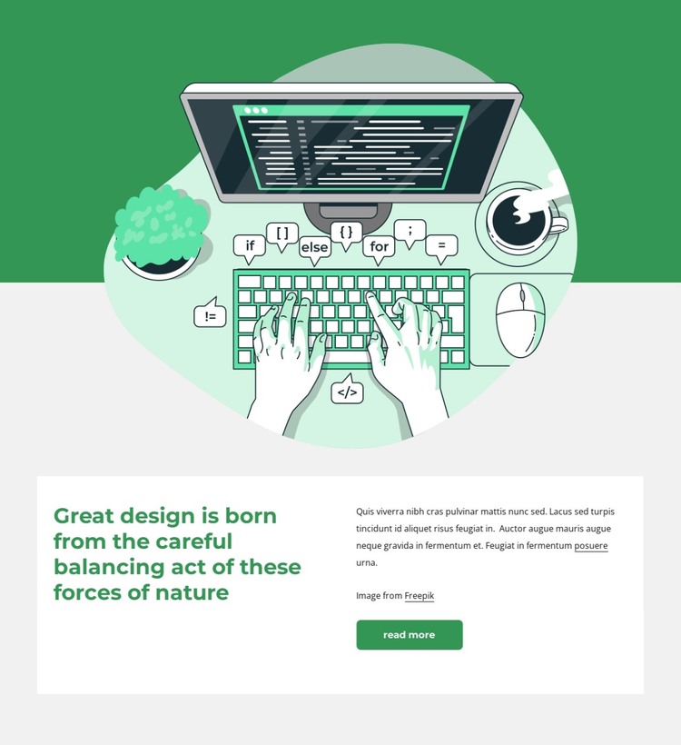 We offer fast-paced proof of concepts to large-scale design HTML Template