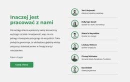 Czas Poznać Nasz Zespół - Responsywna Strona Docelowa