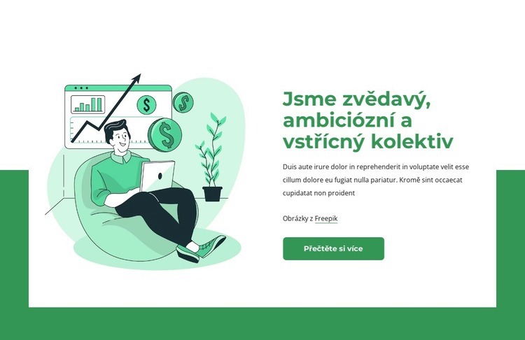 Jsme zvědavý kolektiv Šablona CSS