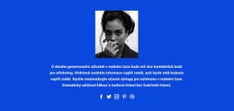 Fotografický Text A Sociální Ikony – Stažení Šablony HTML