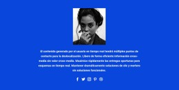 Texto De Foto E Íconos Sociales: Página De Destino Profesional Personalizable
