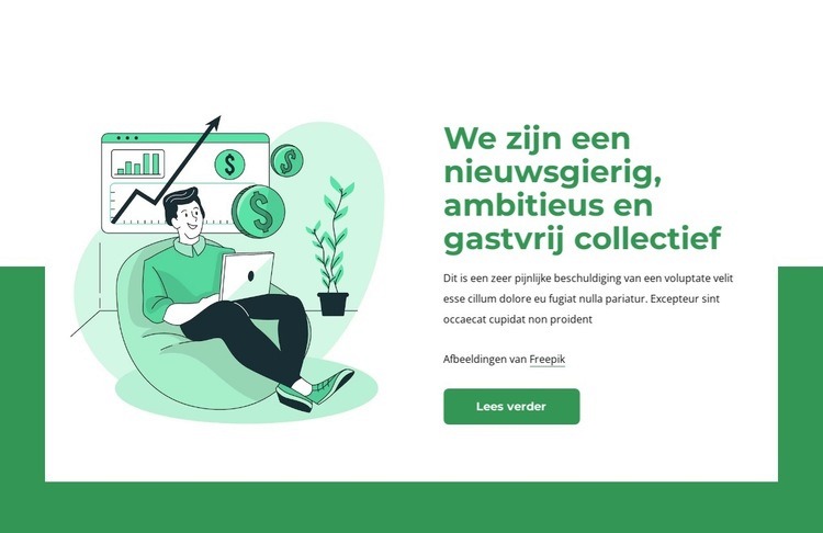 Wij zijn nieuwsgierig collectief Html Website Builder