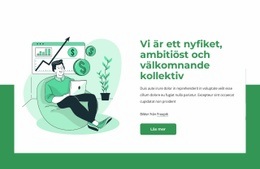 Vi Är Nyfikna Kollektiv Mall HTML CSS Responsiv