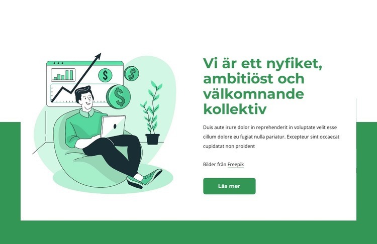 Vi är nyfikna kollektiv CSS -mall