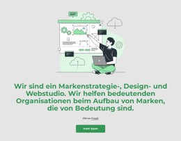 Wir Sind Ein Markenstrategiestudio CSS-Layoutvorlage