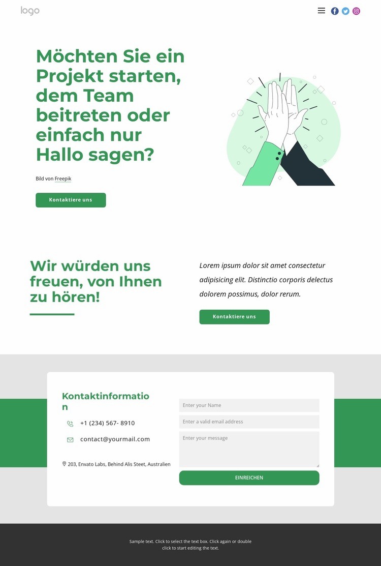 Wir arbeiten mit unglaublichen Kunden zusammen HTML Website Builder