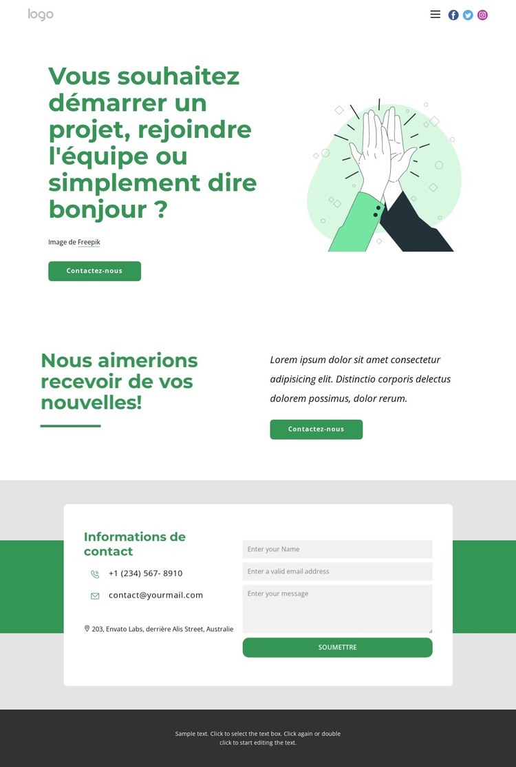 Nous travaillons avec des clients incroyables Modèles de constructeur de sites Web