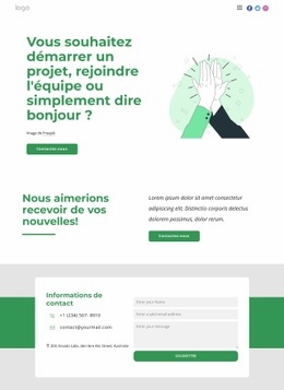 Nous Travaillons Avec Des Clients Incroyables - HTML Generator