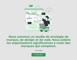 Nous Sommes Un Studio De Stratégie De Marque – Modèle Premium