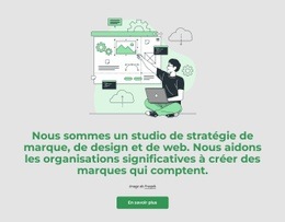 Nous Sommes Un Studio De Stratégie De Marque – Variations De Mise En Page