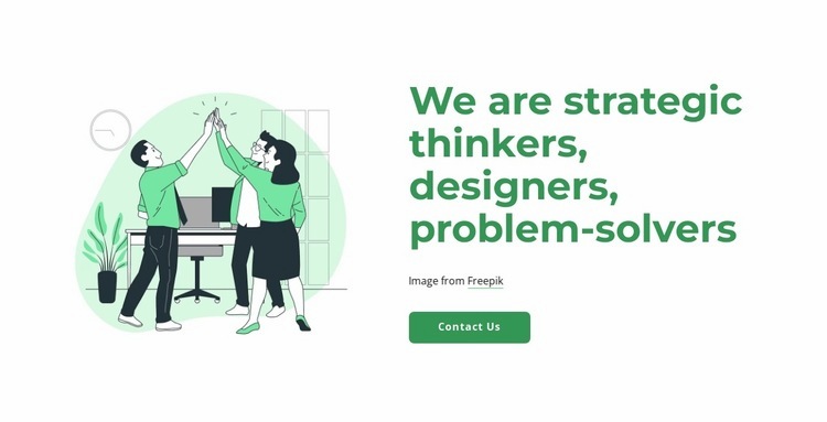 We are problem-solves Homepage Design