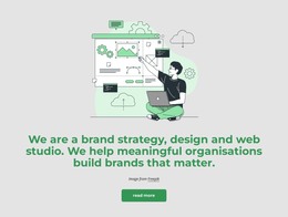 Web Design For We Are A Brand Strategy Studio