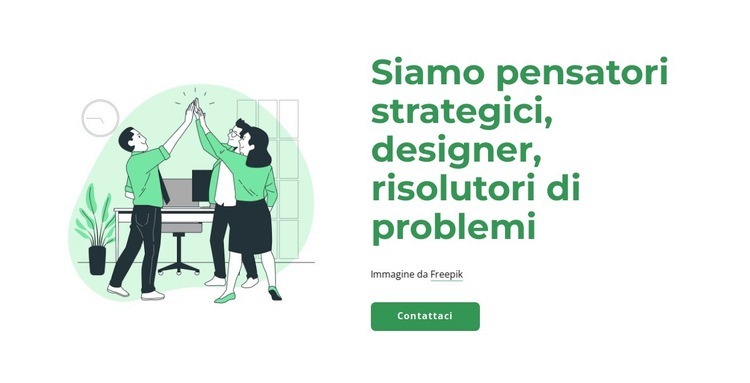 Siamo soluzioni ai problemi Modelli di Website Builder