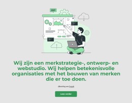 Wij Zijn Een Merkstrategiestudio CSS-Lay-Outsjabloon