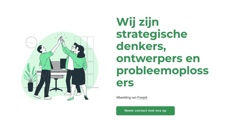 Wij zijn probleemoplossend HTML-sjabloon