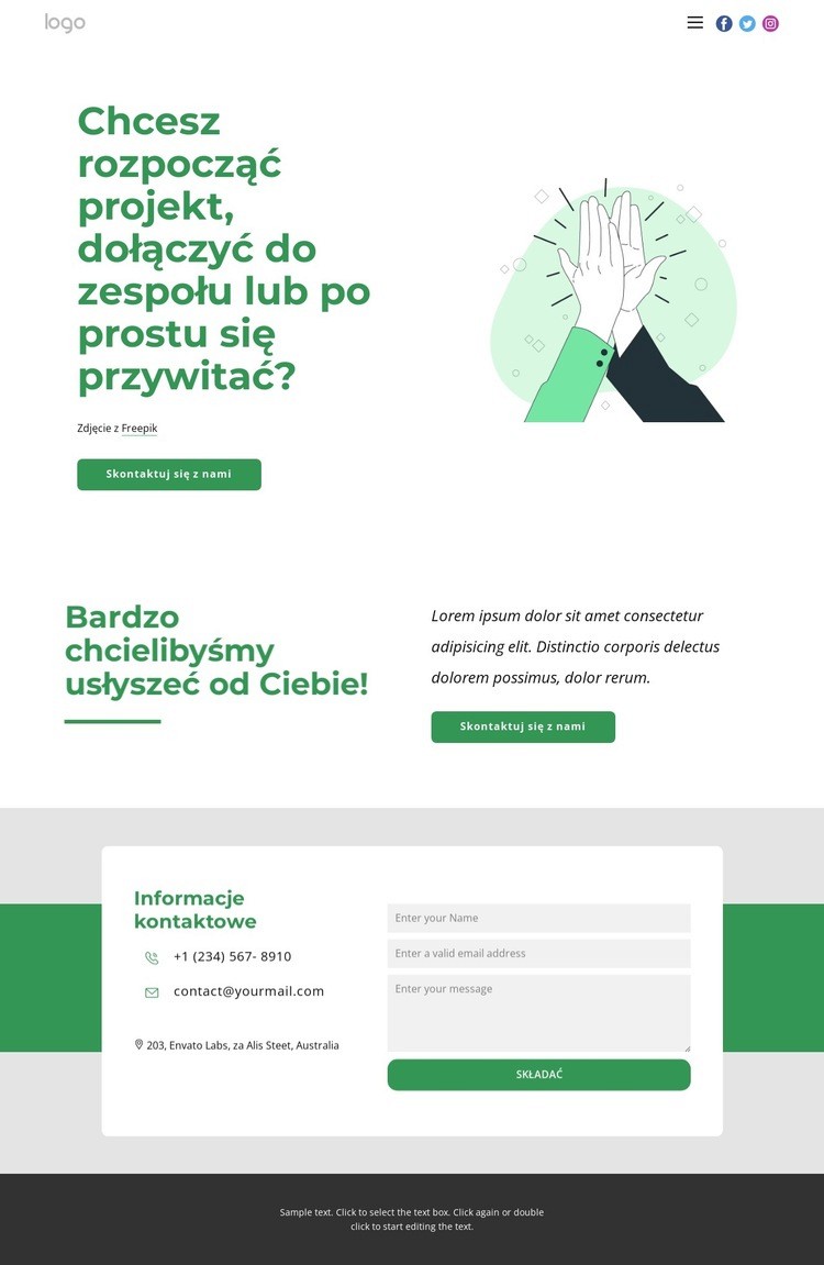 Współpracujemy z niesamowitymi klientami Szablon HTML5