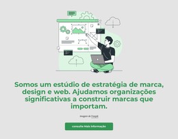 Web Design Para Somos Um Estúdio De Estratégia De Marca