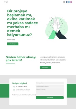 İnanılmaz Müşterilerle Çalışıyoruz - Basit Web Sitesi Şablonu