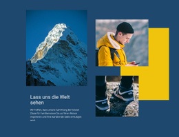 Responsives HTML5 Für Berggipfel