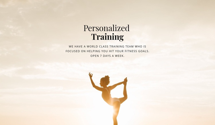 Certified personal trainers Elementor Template Alternative