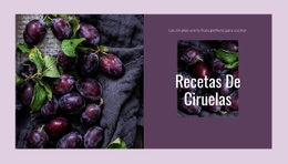 Herramientas De Diseño Para Recetas De Ciruelas