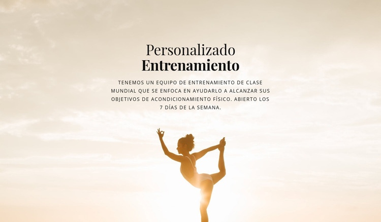 Entrenadores personales certificados Plantilla