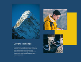 Sommets Des Montagnes - Modèle De Page HTML