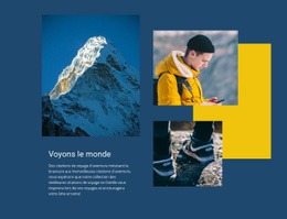 HTML5 Réactif Pour Sommets Des Montagnes