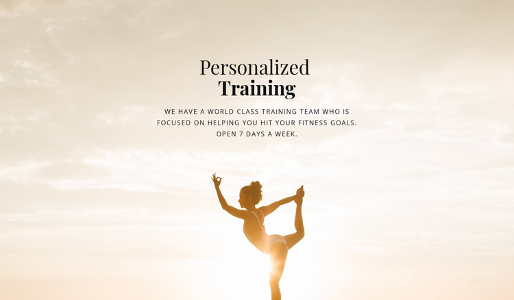 Certified personal trainers HTML5 Template