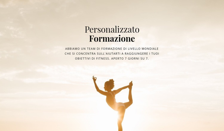 Personal trainer certificati Costruttore di siti web HTML