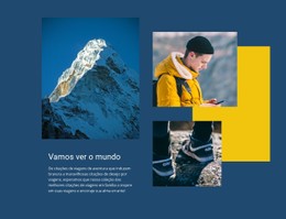 Picos De Montanhas Modelo De Site HTML CSS