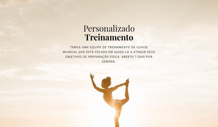 Personal trainers certificados Modelo HTML5