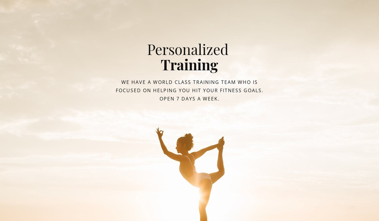Certified personal trainers Website Builder Software