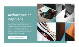 Architecture Et Ingénierie Site Web De Portefeuille D'Architecture