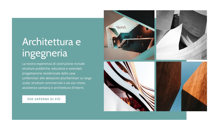 Architettura e ingegneria Modello HTML