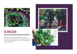 Receitas Deliciosas De Verduras - Design Criativo De Sites Multiuso